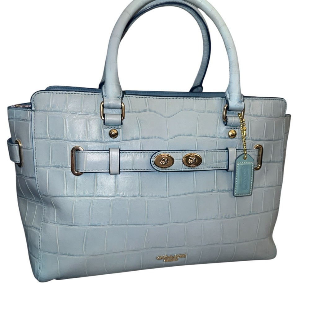 Coach Blake Croc-Embossed  - Cornflower Blue (2015)